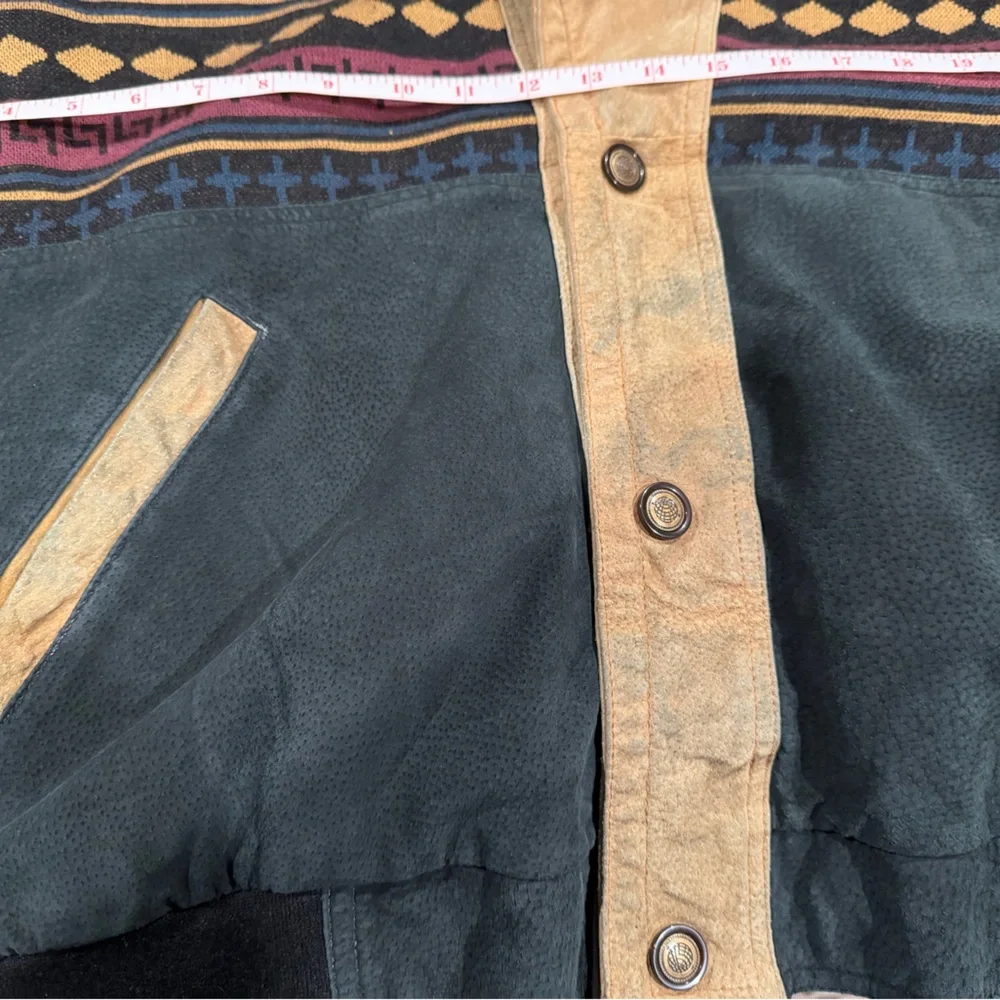 Vintage Aztec Pattern Jacket with Sherpa Lining XL - Picture 5 of 13